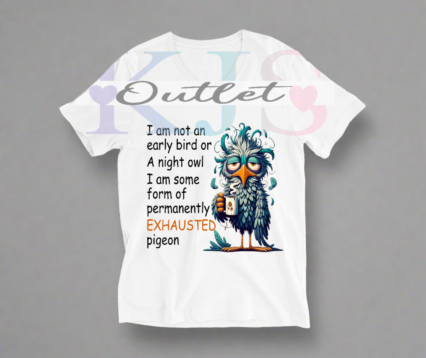 Exhausted Pigeon - Short sleeve T-shirt