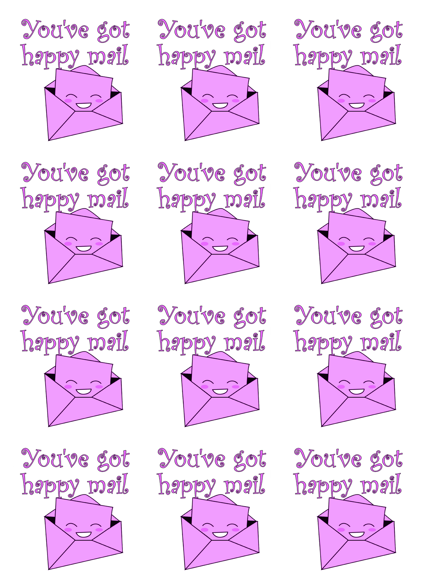 Happy Mail Stickers - Digital Item